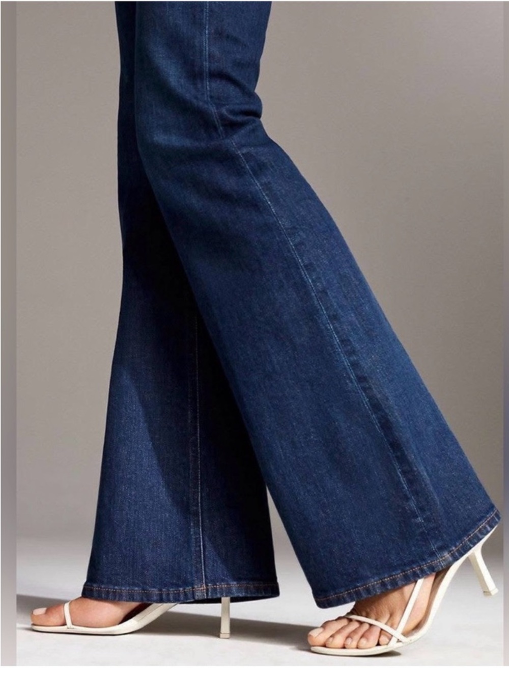 DENIM FORUM JEANS Women’s MARIANNE FLARE HIGH WAIST ITALIAN ORGANIC COTTON SZ 29 - Picture 2 of 12